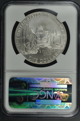 2007 P Jamestown $1 Silver 400th Anniversary coin-NGC MS 69 - Picture 2 of 2