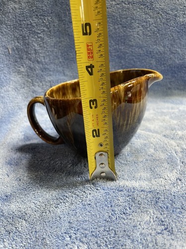 VTG Brown Drip Glaze Creamer & Covered Sugar Bowl - Picture 9 of 18