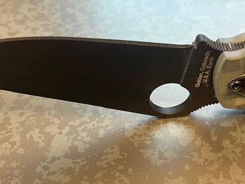 SPYDERCO Military model C36GPCMOBK Military Camo Scales Black Blade G-10 in Box! - Picture 9 of 15