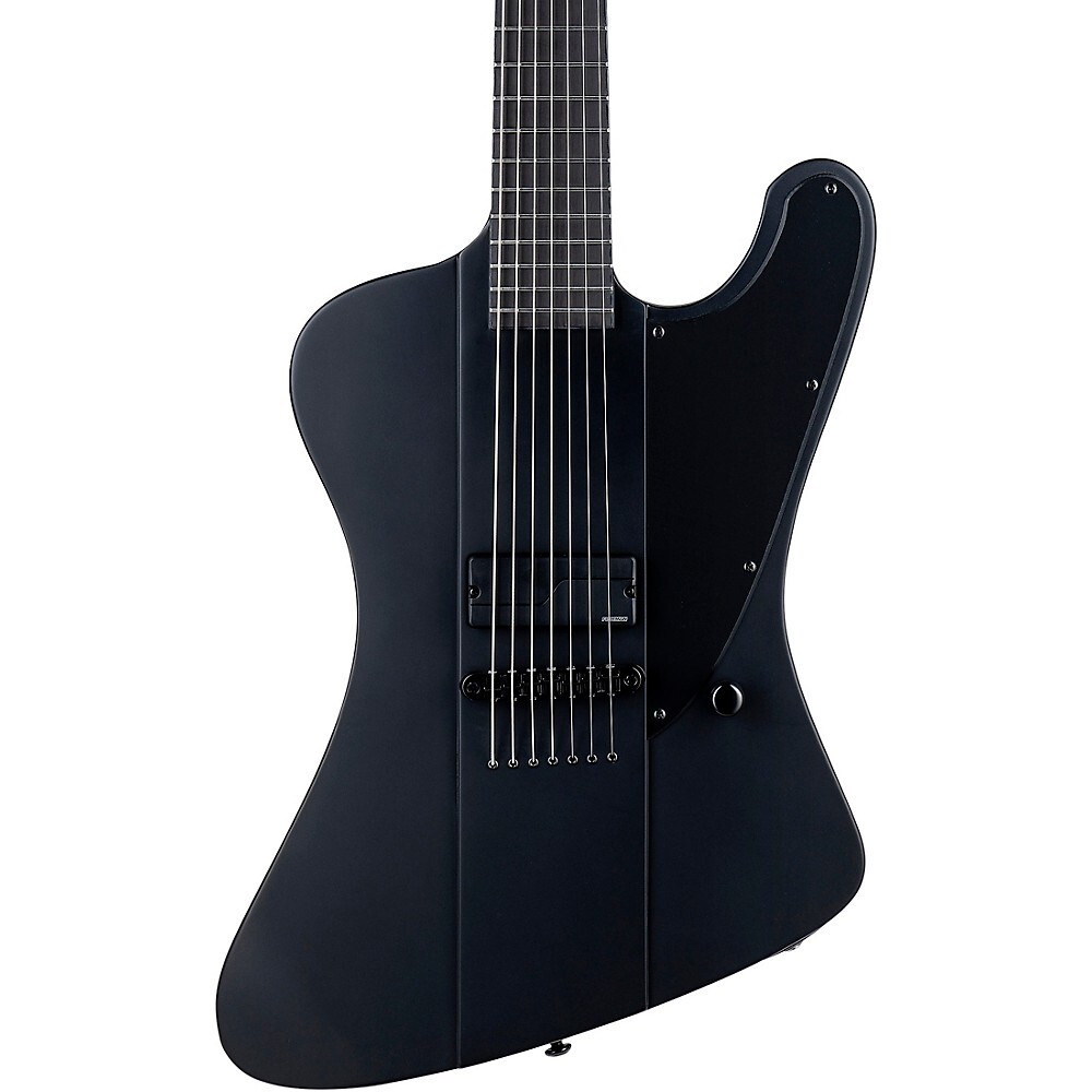 ESP LTD Phoenix-7 Баритоновая Блэк-металлическая электрогитара черного цвета