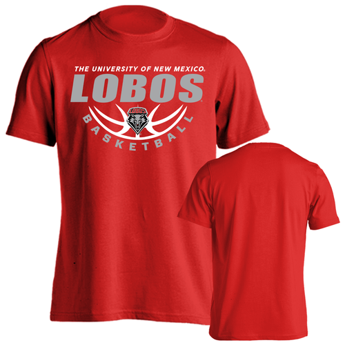 University of New Mexico Lobos Basketball Nothing But Net Short Sleeve Shirt - Picture 3 of 3