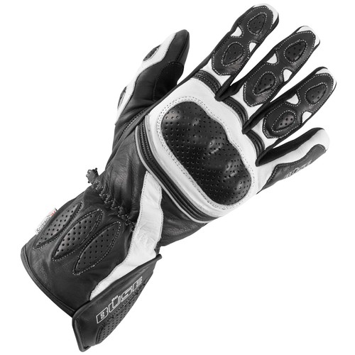 Büse Pit Lane Glove Black/White Mens Motorcycle Gloves