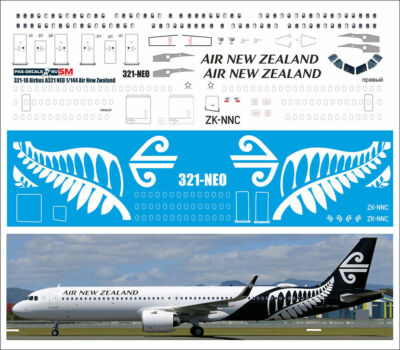 Generico 1//144 Decals Airbus A321 FINNAIR Decal Livery TBD563