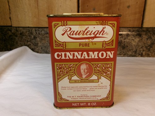 Vintage Reproduction Rawleigh Cinnamon 8 oz Collectible Advertising Tin - Picture 1 of 6