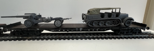 HO DR German Wehrmacht artillery supply train WWII - used w/ boxes - Picture 3 of 12
