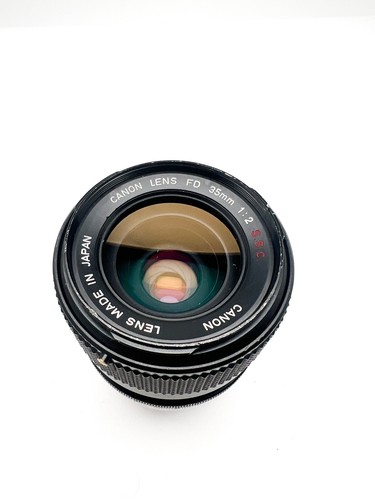 Canon 35mm f2 SSC concave lens FD mount wide angle