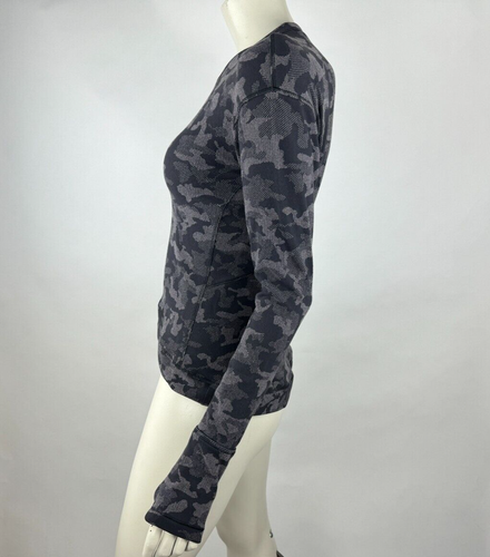 Lululemon Close to Crossing Pullover Women 6 Long Sleeve Riki Heritage Camo Top - Picture 4 of 13