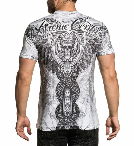 Camiseta Xtreme Couture by Affliction Grave Robbers MMA Motociclista Tatuaje XXL - Imagen 2 de 2