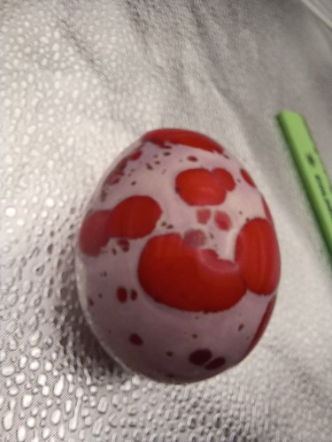 Ceramic vintage egg pink and red glaze - Picture 19 of 20