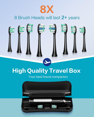 Sonic Electric Toothbrush for Adults, 90-Day Battery Life, 5 Modes, Waterproof, - Bild 6 von 6