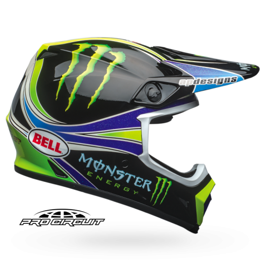 monster energy motocross helmet