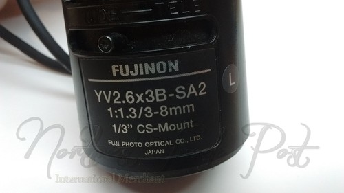 Fujinon YV2.6x3B-SA2 1:1.3/3-8mm 1/3" CS-Mount Lens for Sony Security Camera - Picture 6 of 9
