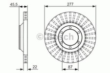 2x BOSCH Bremsscheibe Bremsscheiben Satz Bremsen Vorne 0 986 479 702