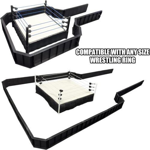 Durable Wrestling Ring Barricade Playset - Perfetto per action figure WWE & AEW - Foto 7 di 11