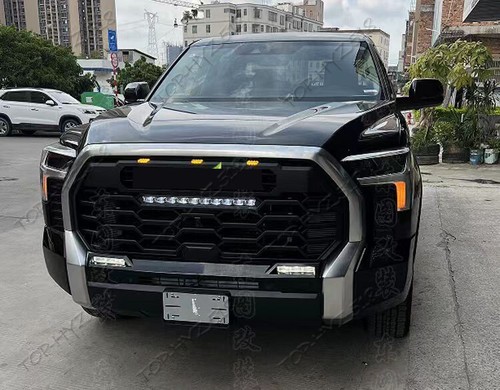For Toyota Tundra 2022-2025 Modified  PRO  w/lights Front Bumper Grille - Picture 7 of 11