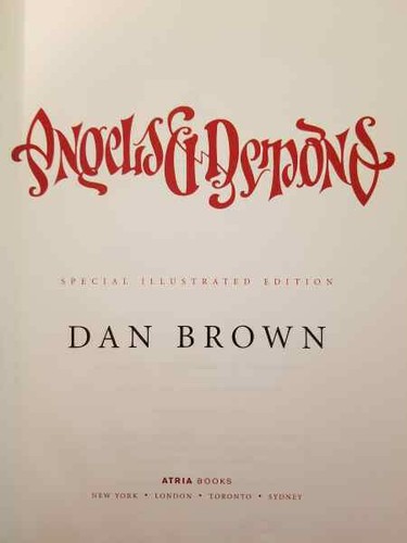 Angles & Demons: Special Illustrated Edition by Dan Brown 1st Edition 1st Print! - Foto 6 di 9