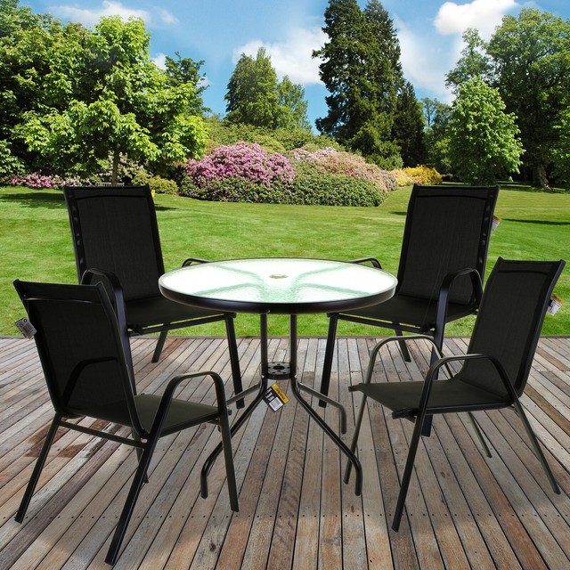 Lilo Leisure 3pc Stacking Set Luxury Rattan Garden Furniture for sale