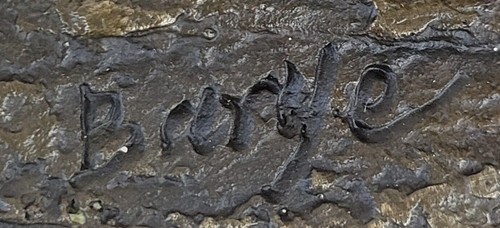 100% Massive Bronze Skulptur Ein großes Tier Männlich Löwe Statue Marmorsockel Dekor - Bild 10 von 10