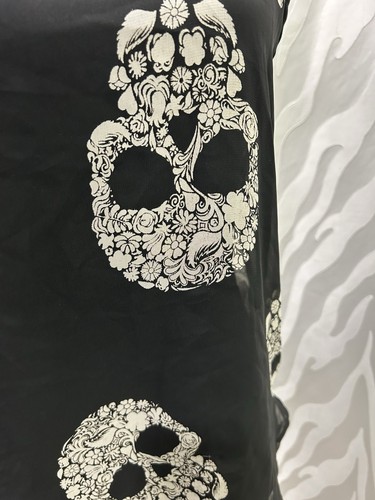 One Clothing Sheer Black Skull Hi-Lo Sleeveless Top Size S - Picture 5 of 7