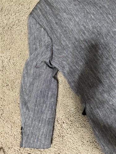 Blazer Pierre Balmain Para Hombres 44R Seda Lana Gris Un Pecho Espiga Chaqueta - Imagen 14 de 24