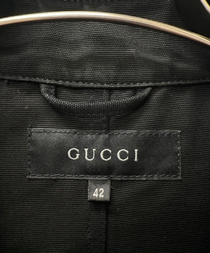 Gabardina Gucci IT 42 mujer negra vintage - Imagen 4 de 13