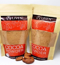 Ceylon Organic Cocoa Powder 100g  Pure Natural Unsweetened  Baking  Drinks