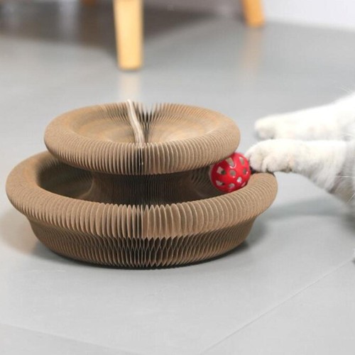 Organ Cat Scratching Board Cat Scratching Pad Foldable Corrugated Cardboard Cat - Picture 5 of 7