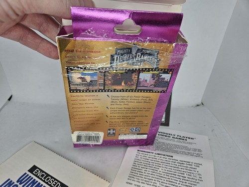 Mighty Morphin Power Rangers (Sega Game Gear, 1994) BOX & MANUAL NICE! LOOK! - Picture 10 of 13