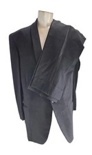 La Fleche Bros. Men's Suit Wool Vintage 1950s Shawl Collar Tuxedo