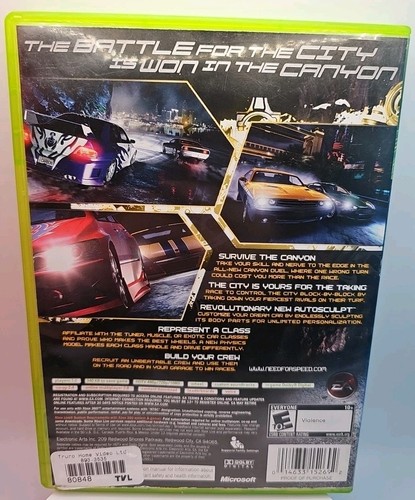 Need For Speed Carbon (Microsoft Xbox 360, 2006) - Picture 2 of 3