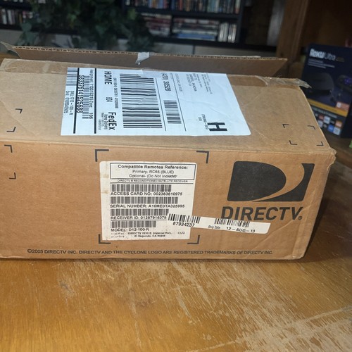 New Direct TV Cable Box Model D12-100 With Remote, Access Card, & Power Cord - Picture 9 of 9