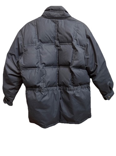Vintage Eddie Bauer Goose Down Puffer Jacket Men’s M Medium Navy - Picture 3 of 11
