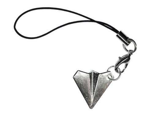Paper Planes Cell Phone Pendant Miniblings Mobile Jewellery Charm Style Silver - 第 3/3 張圖片