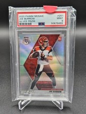 Joe Burrow 2020 Panini Mosaic Rookie Silver Prizm #201 PSA 9 RC Bengals