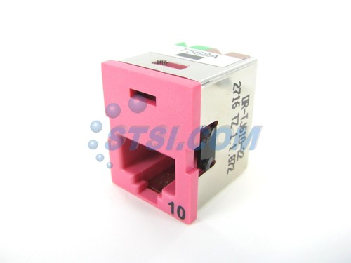 (QUANTITÉ 20) Jack 10G Ortronics OR-TJ610-22 Clarity TracJack Cat6a, rouge clair ~ STSI - Photo 6/6