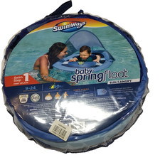 Swimways Infant Baby Spring Water Pool Floats 9-24 Months Built-In Valve Mermaid