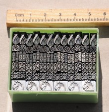 Vignetten Schmuck Buchdruck Handsatz Bleisatz Druckerei Symbole Ziermaterial ```