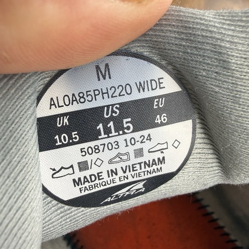 Altra Lone Peak 9 Trail Running Shoes Men’s Size 11.5 Wide No Insoles - Picture 8 of 9