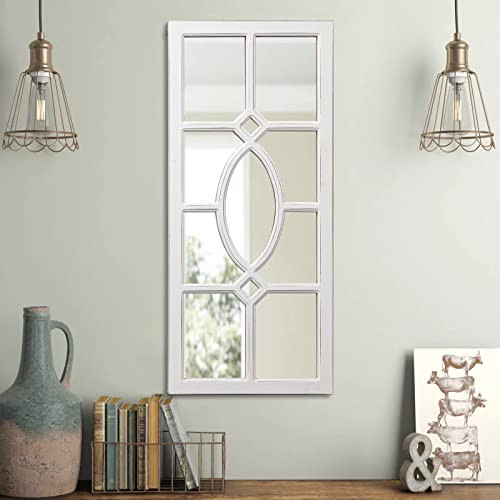 Hanging Rustic Window Mirrors for Wall Decor 30 x 13 inches, Farmhouse - Picture 5 of 7