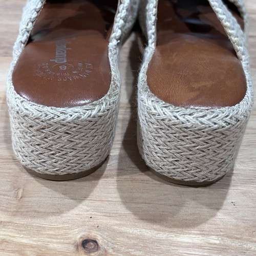 VTG 1970s Macrame Slides Gallenkamp Sandals Lightly Worn Comfort Women’s Sz 8 - Picture 7 of 12