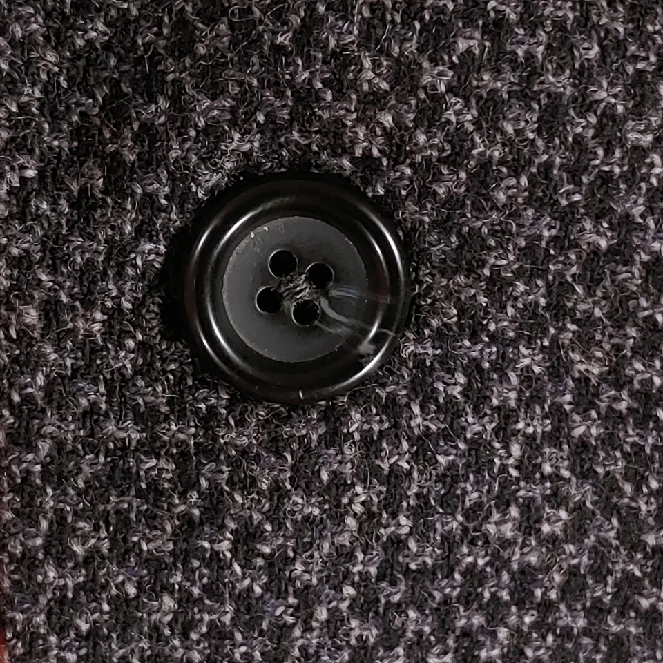 Jaqueta blazer masculina de lã cinza 44R casaco esportivo Victor tweed sob medida 3 botões - Imagem 3 de 4