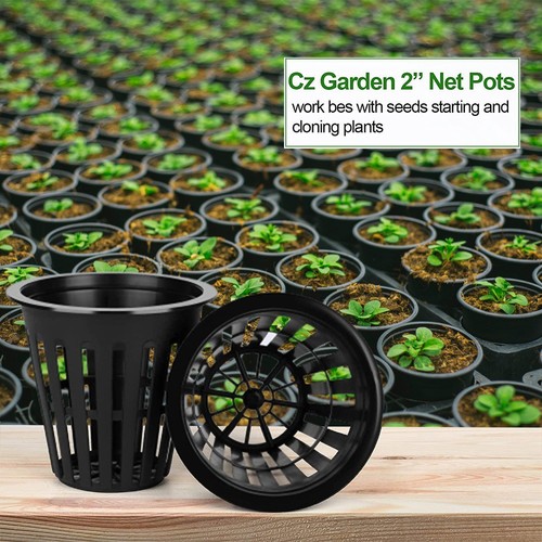 50/100PCS Mesh Pot Net Cup Basket Hydroponic Garden-Plant Grow Vegetable Insert - Picture 6 of 12