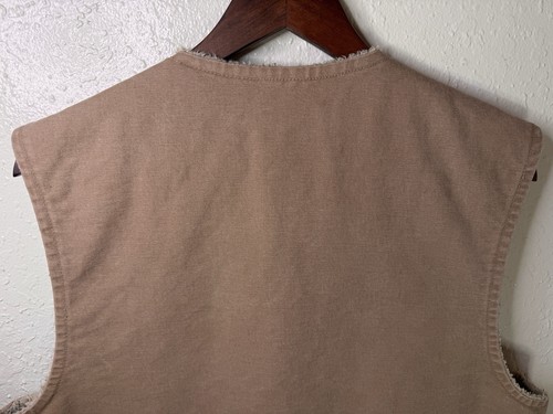 Gilet vintage Carhartt V13SDL foderato sherpa grande abbigliamento da lavoro regolare pile - Foto 7 di 7