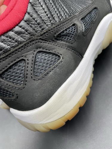 Air Jordan 11 Low IE Bred Size 10 Mens Nike Retro 2021 Black Red 919712-023 - Picture 6 of 7