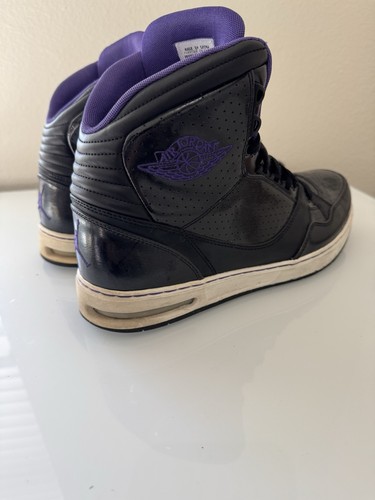 Nike air Jordan Classic '91 Black Purple Mens 12 Basketball Shoes Sneakers 2009 - Picture 7 of 9