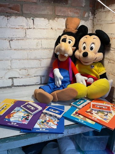 1986 DISNEY Worlds of Wonder Talking Mickey Mouse & Goofy with cord~Works- - Picture 11 of 11