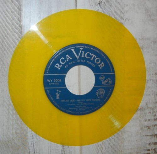 Vntg Captain Video & the Captives of Saturn 45 record Coloring Book Puppet Show - Bild 12 von 12