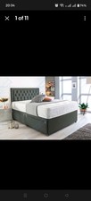 King Size Bed with Mattress, Storage Box, and Headboard
