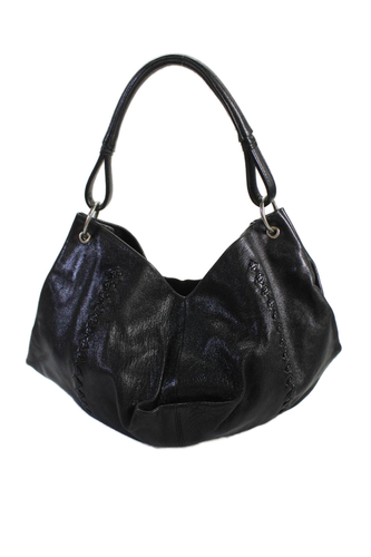 Sac à main bandoulière femme Bottega Veneta détail Intrecciato ton argent noir
