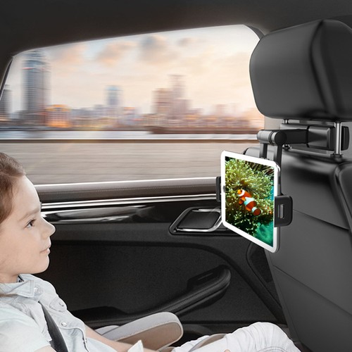 Car Mobile Phone Tablet Stand Rotatable Holder Cellphone for Headrest - 第 2/11 張圖片
